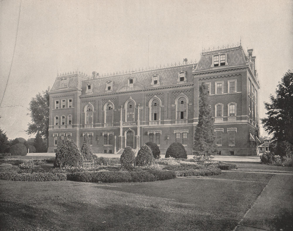 The old Department of Agriculture Building, Washington DC 1895 print